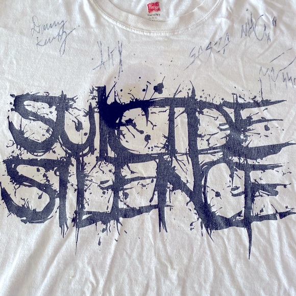 Other - Vintage autographed Suicide Silence “Pull The Trigger” band tee.